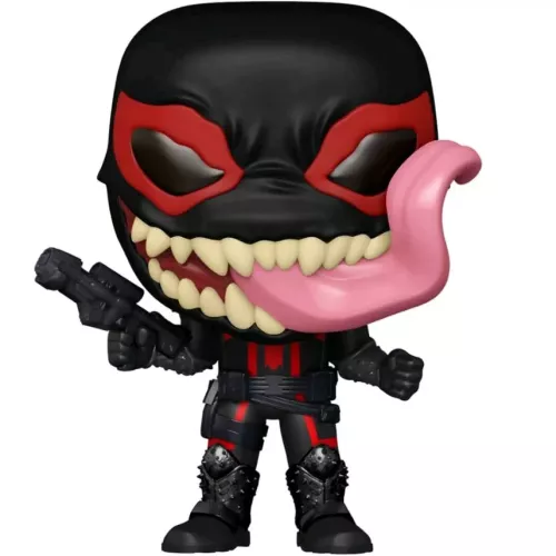 Figurine Funko Pop Agent Venom (n°748), masque noir et rouge, tenue tactique militaire