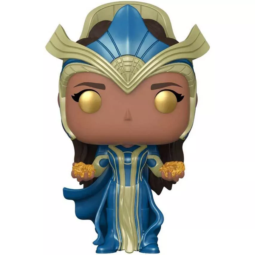 Figurine Funko Pop Ajak (n°735), coiffe bleue et dorée, énergie dorée dans les mains