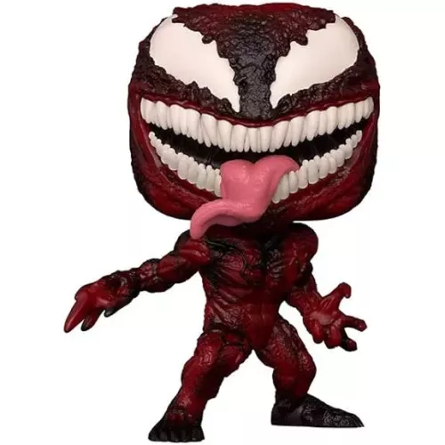 Figurine Funko Pop Carnage (n°889), silhouette rouge sang, langue pendante, large sourire denté