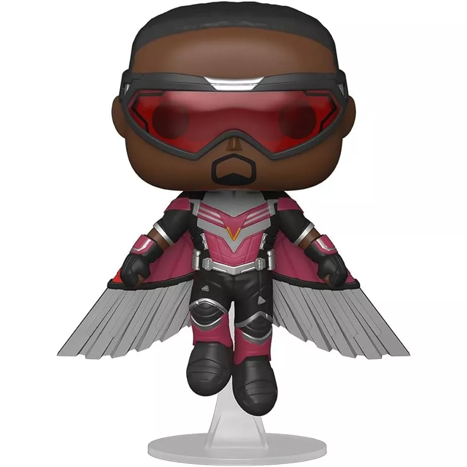 Figurine Funko Pop Falcon (n°812), en vol, ailes mécaniques déployées