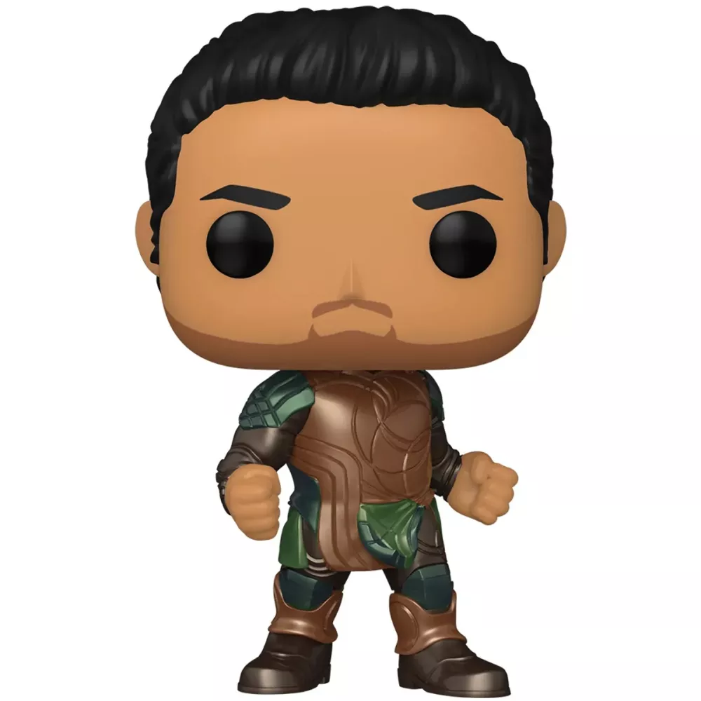 Figurine Funko Pop Gilgamesh (n°730), armure cosmique verte et bronze, pose de combat