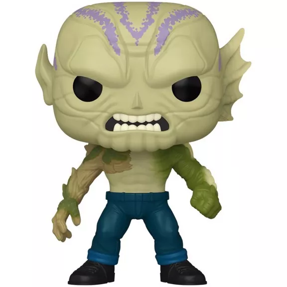 Figurine Funko Pop Gravik (n°1331), tête reptilienne verte tachetée de violet, un bras végétal
