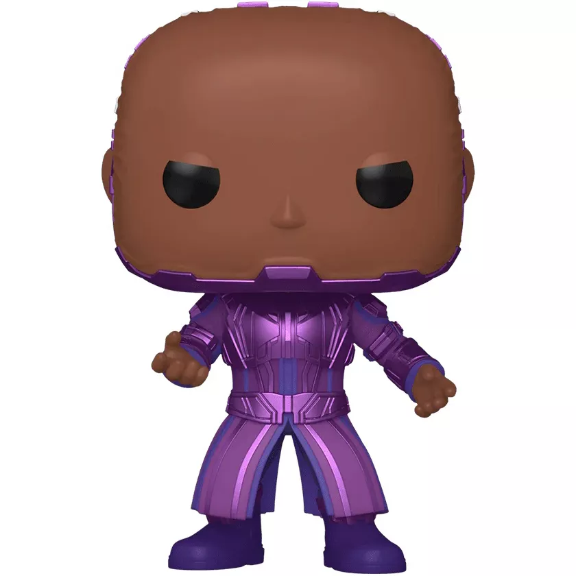 Figurine Funko Pop High Evolutionary (n°1289), armure violette futuriste, implants au crâne