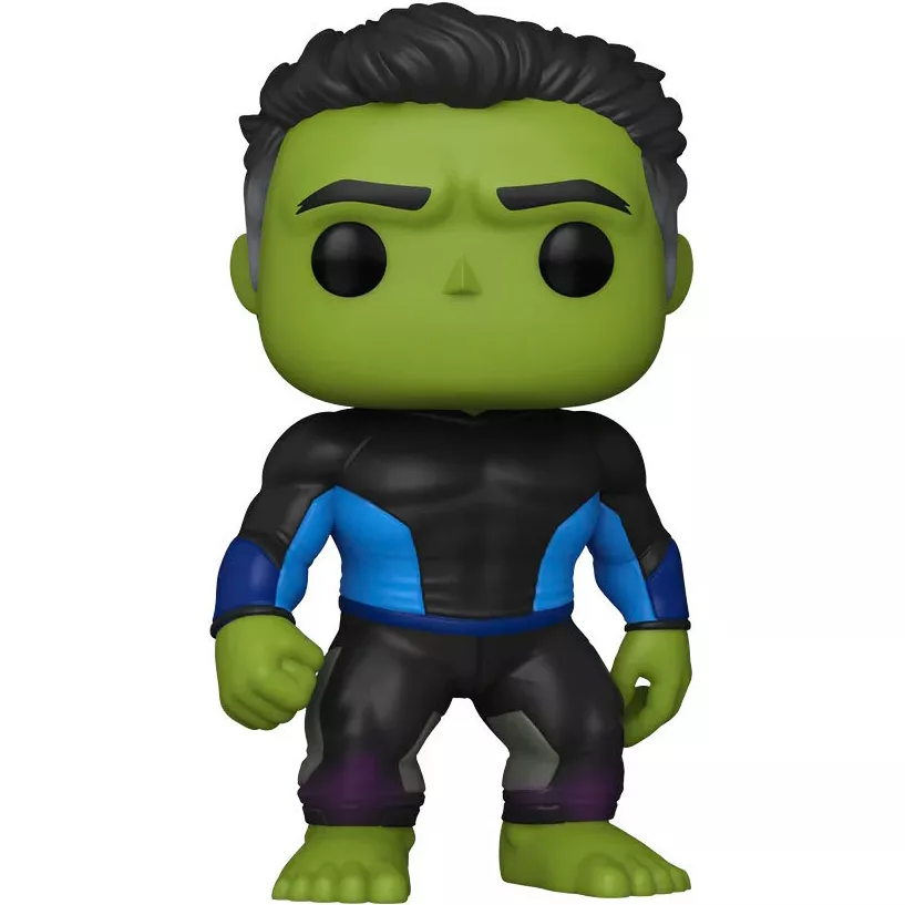 Figurine Funko Pop Hulk (n°1130), combinaison noire et bleue, peau verte musclée