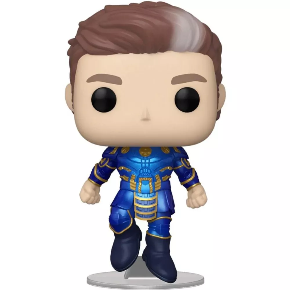 Figurine Funko Pop Ikaris (n°727) en vol, armure bleue et dorée