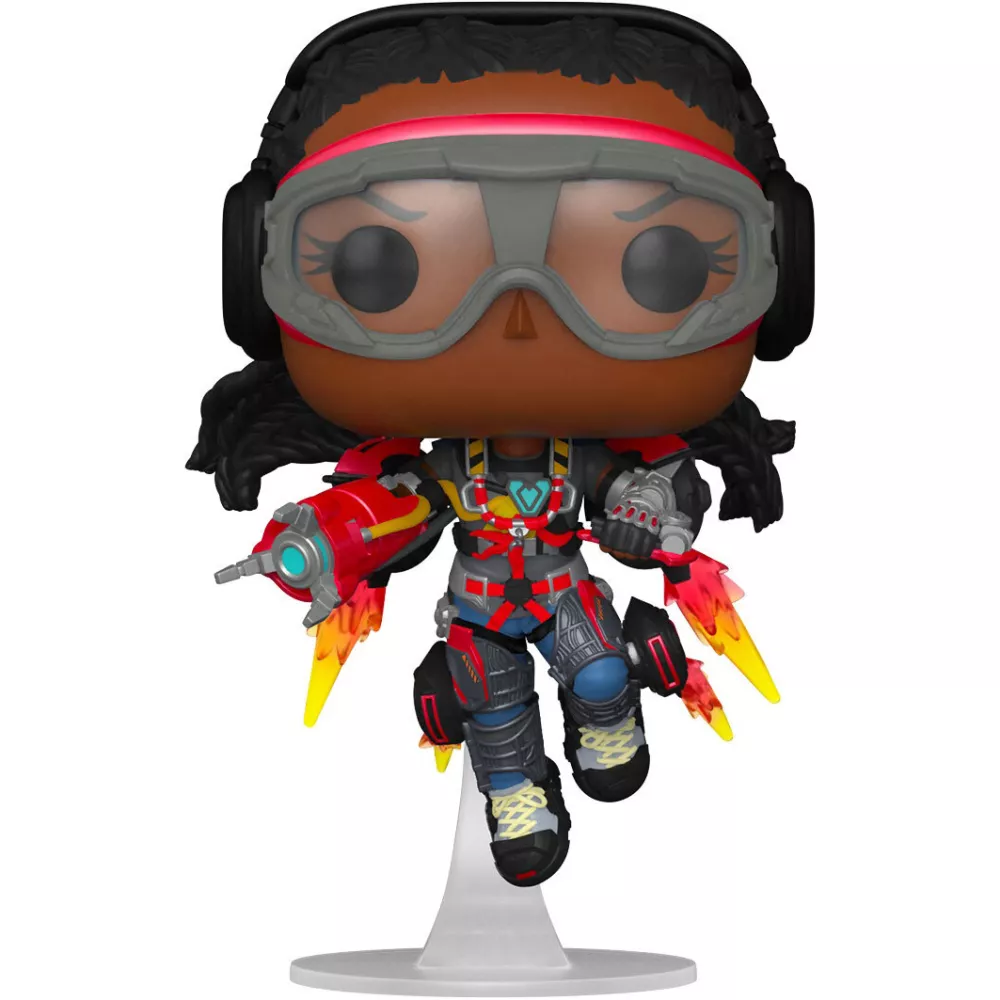 Figurine Funko Pop Ironheart MK1 (n°1095), lunettes de protection, armure grise et rouge de fortune, propulseurs enflammés