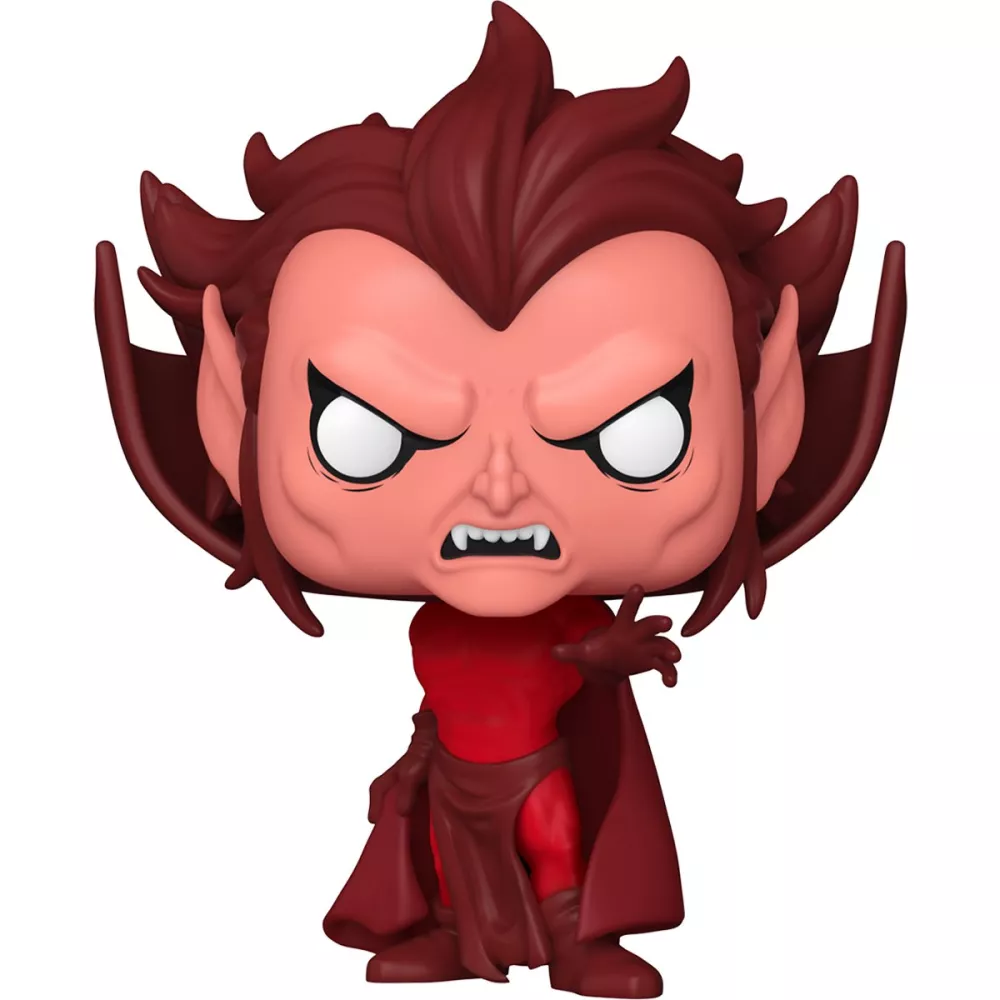 Figurine Funko Pop Mephisto (n°1557), démon rouge, cornes et oreilles pointues, cape sombre