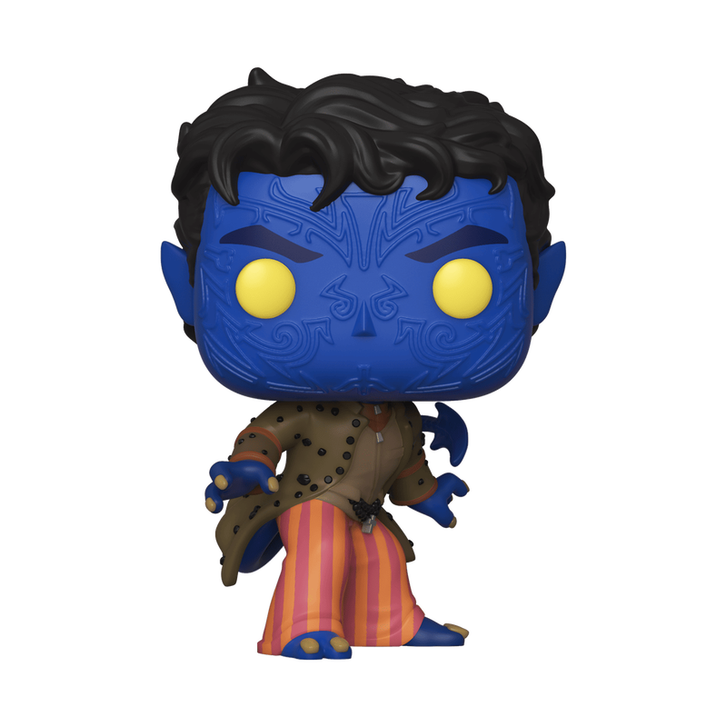 Figurine Funko Pop Nightcrawler (n°639), peau bleue, marques tatouées, yeux jaunes