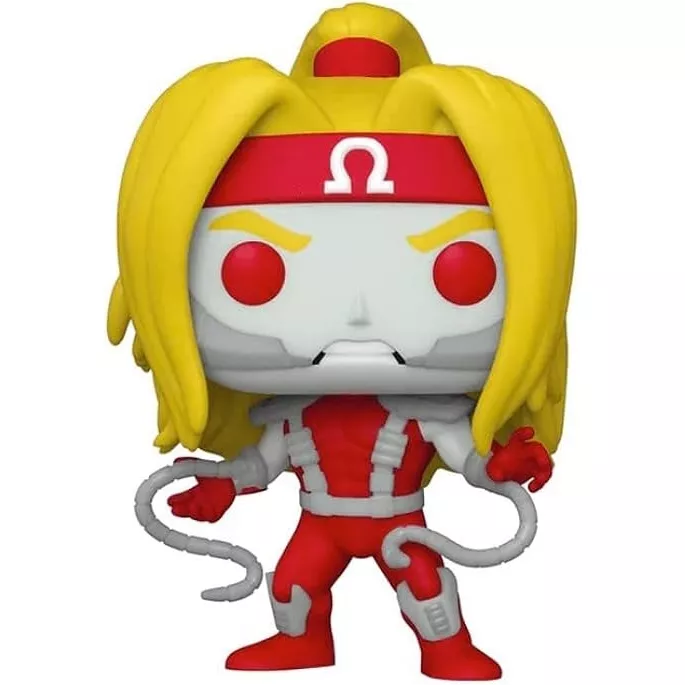Figurine Funko Pop Omega Red (n°980), cheveux blonds, bandeau Omega rouge, tentacules de carbonadium grises