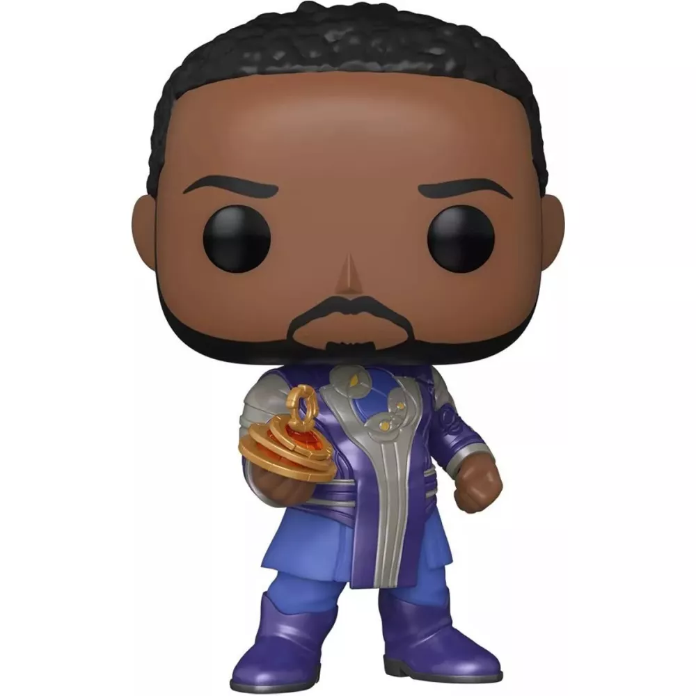 Figurine Funko Pop Phastos (n°736), robes violettes et bleues, lampe à huile dorée en main