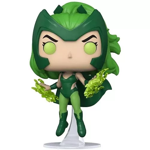 Figurine Funko Pop Polaris (n°927), cheveux et costume verts, énergie magnétique lumineuse autour des mains