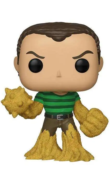 Figurine Funko Pop Sandman (n°524), corps en sable doré, t-shirt rayé vert