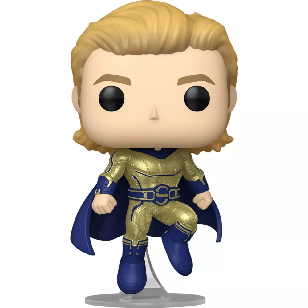 Figurine Funko Pop Sentry (n°1485), costume doré et bleu, cape, pose de vol
