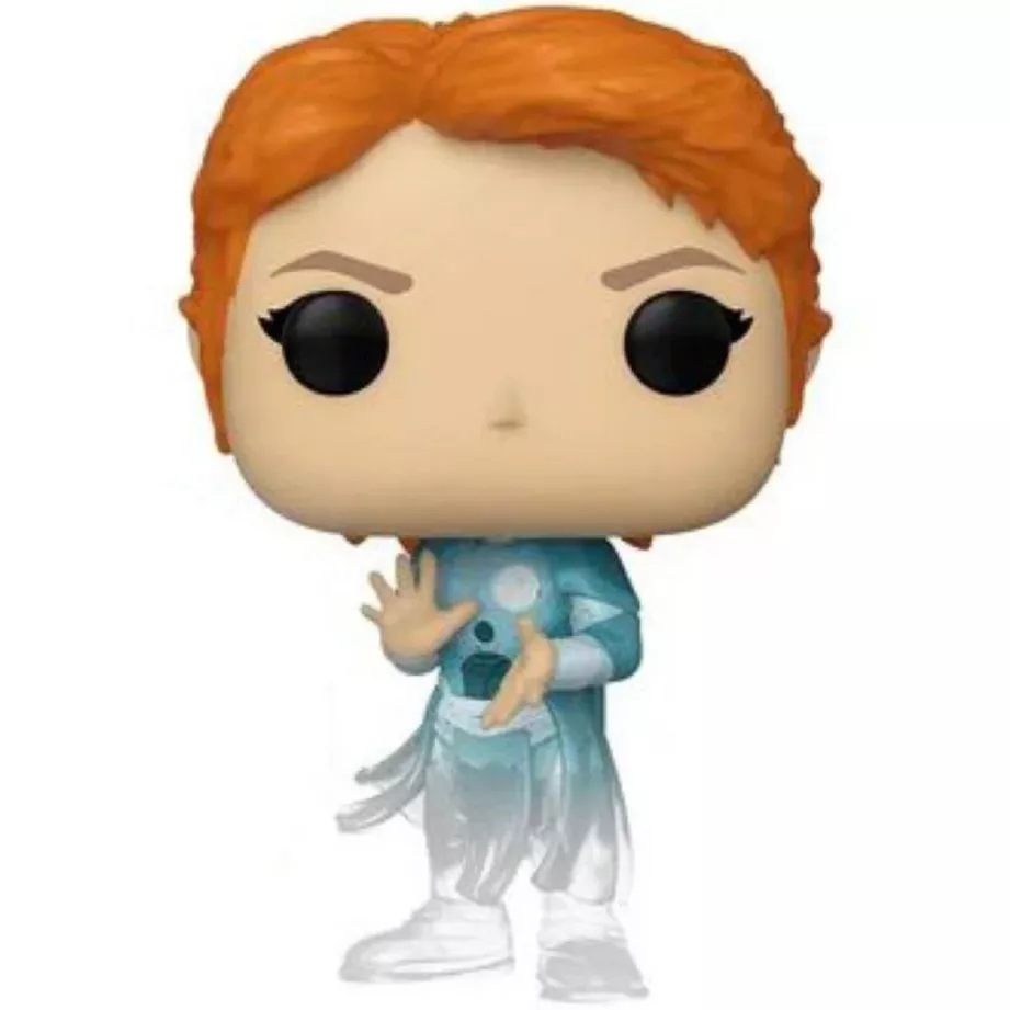 Figurine Funko Pop Sprite (n°742), cheveux roux, combinaison turquoise, effet d'illusion translucide au bas du corps