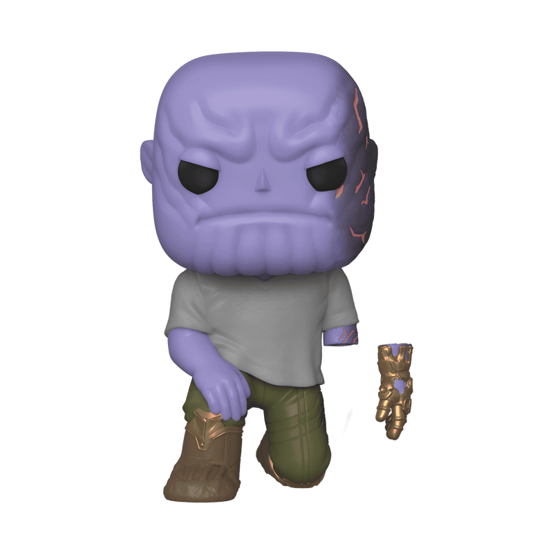 Figurine Funko Pop Thanos (n°592), bras amovible, moment du sacrifice d'Endgame