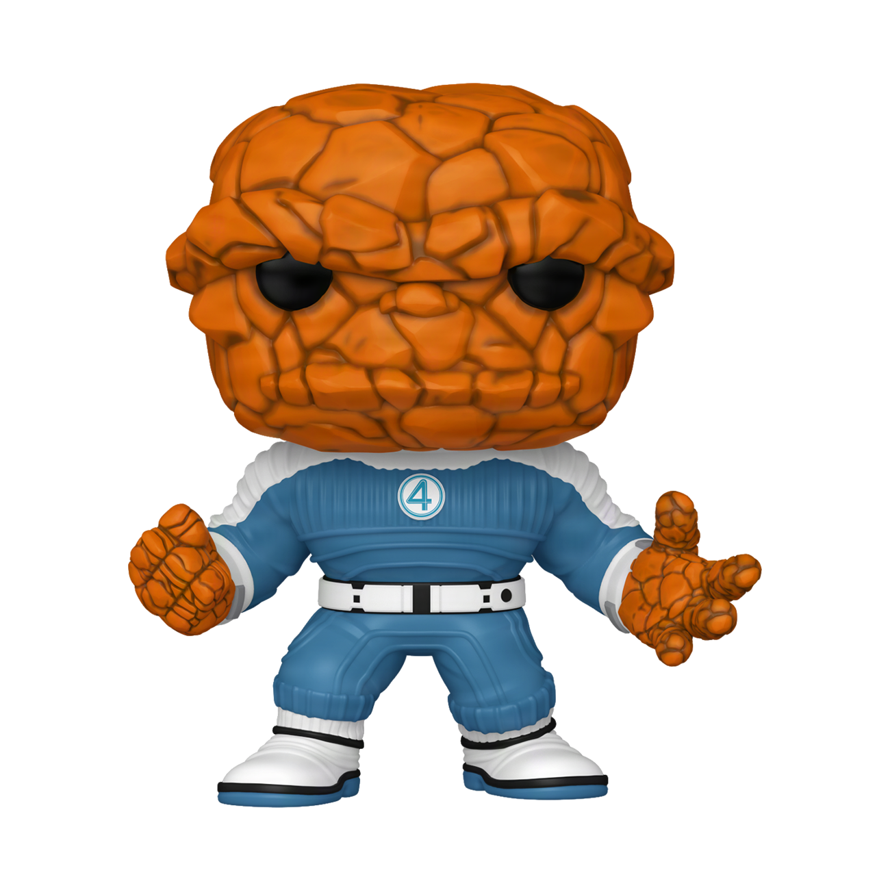 Figurine Funko Pop The Thing (n°1516), corps de pierre orange, combinaison bleue