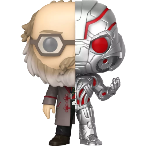 Figurine Funko Pop Ultron (n°1652), visage mi-humain mi-robotique argenté à l'œil rouge