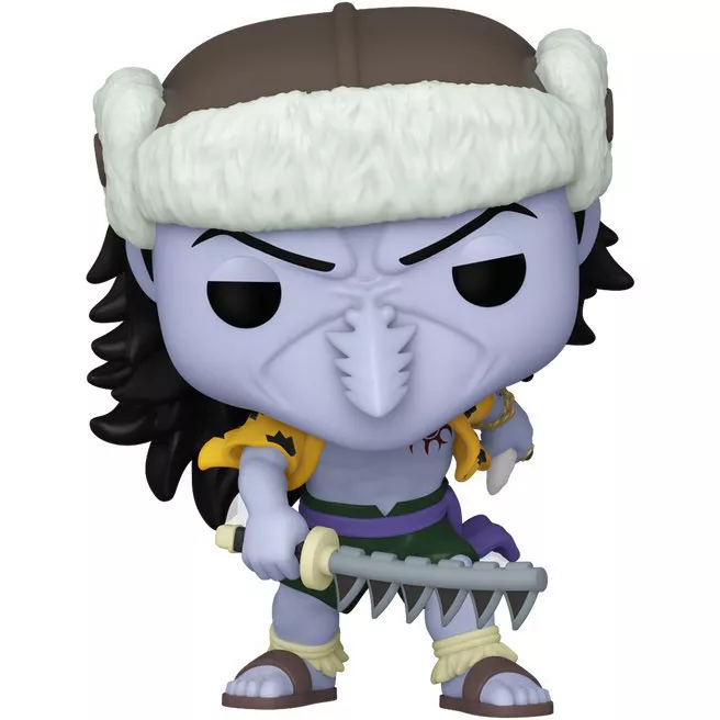 Figurine Funko Pop Arlong (n°1779), tête de requin-scie violette, épée dentée
