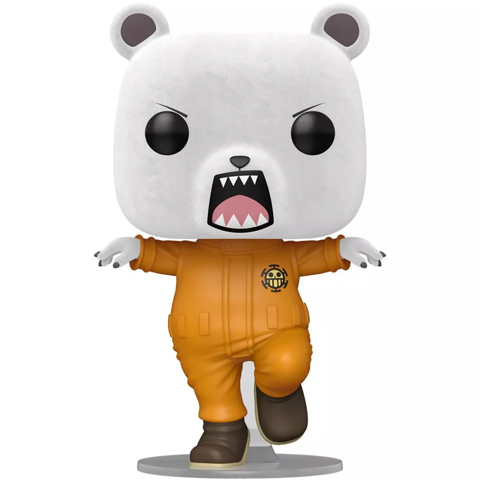 Figurine Funko Pop Bepo (n°1896), ours polaire floqué, combinaison orange des Heart Pirates