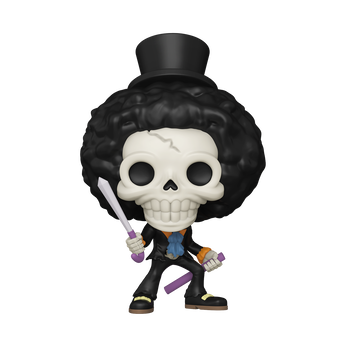 Figurine Funko Pop Brook avec Soul Solid, musicien squelette de l'équipage