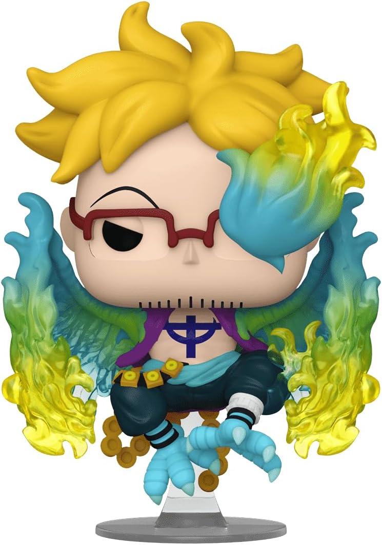 Figurine Funko Pop Marco (n°1477), flammes bleues et jaunes du phénix