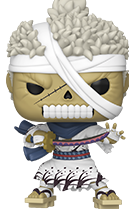 Figurine Funko Pop Ryuma, samouraï zombifié de Thriller Bark, issue du coffret surprise Pop! Mystery One Piece