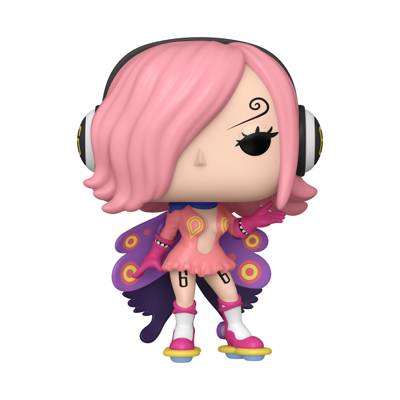 Figurine Funko Pop Vinsmoke Reiju (n°1741), cheveux roses, ailes de papillon