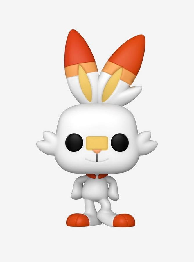 Figurine Funko Pop Flambino (n°922), silhouette blanche, oreilles orange en forme de flammes