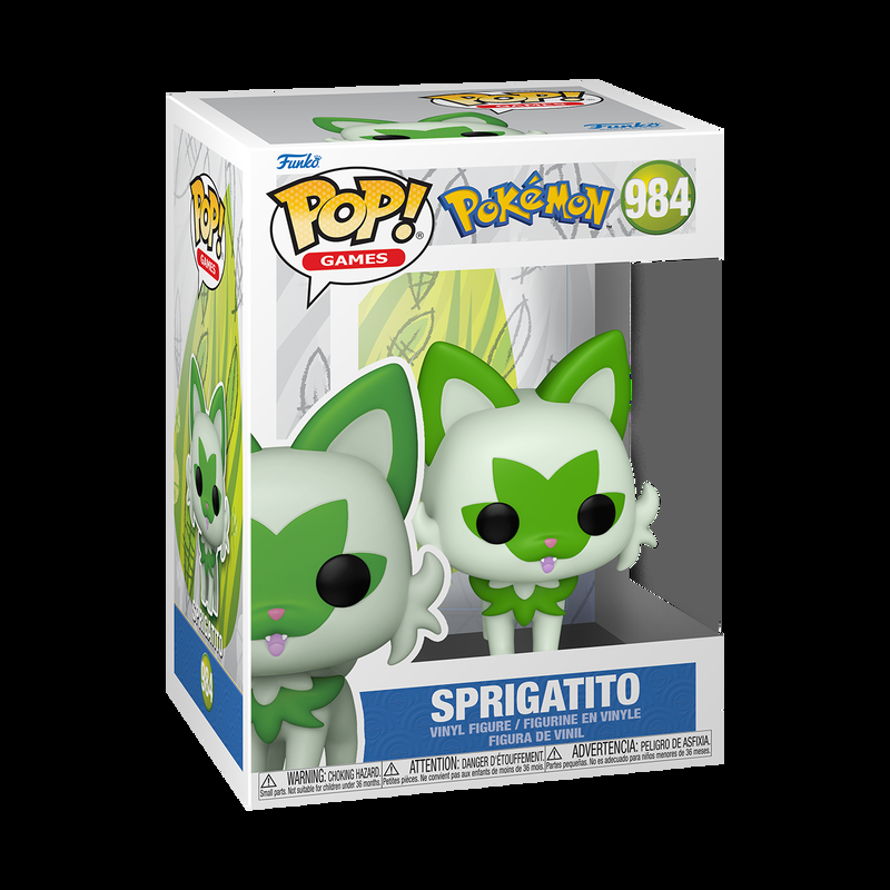 Figurine Funko Pop Poussacha (n°984), silhouette féline verte, pose assise