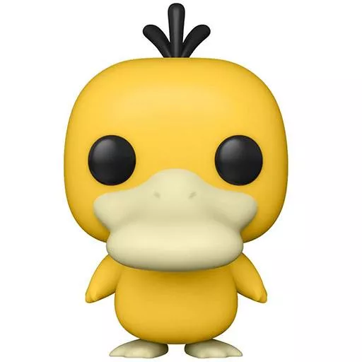 Figurine Funko Pop Psykokwak (n°781), plumage jaune, air perpétuellement perplexe